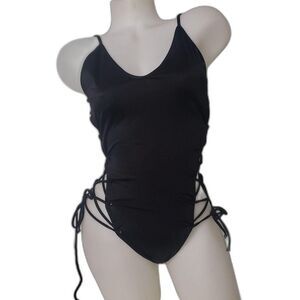 Victorias Secret One Piece Swimsuit Womens Large Lace Up Sides Bathing Suit